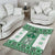 Ukraine Area Rug Traditional Braided Rope Belt Green Folk Pattern