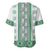 Ukraine Baseball Jersey Traditional Braided Rope Belt Green Folk Pattern