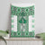 Ukraine Canvas Wall Art Traditional Braided Rope Belt Green Folk Pattern