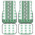 Ukraine Car Mats Traditional Braided Rope Belt Green Folk Pattern