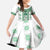 Ukraine Family Matching Long Sleeve Bodycon Dress and Hawaiian Shirt Traditional Braided Rope Belt Green Folk Pattern