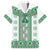 Ukraine Family Matching Long Sleeve Bodycon Dress and Hawaiian Shirt Traditional Braided Rope Belt Green Folk Pattern