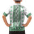 Ukraine Family Matching Mermaid Dress and Hawaiian Shirt Traditional Braided Rope Belt Green Folk Pattern