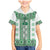 Ukraine Family Matching Mermaid Dress and Hawaiian Shirt Traditional Braided Rope Belt Green Folk Pattern