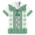 Ukraine Family Matching Short Sleeve Bodycon Dress and Hawaiian Shirt Traditional Braided Rope Belt Green Folk Pattern