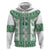 Ukraine Hoodie Traditional Braided Rope Belt Green Folk Pattern