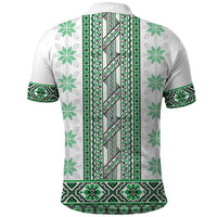 Ukraine Polo Shirt Traditional Braided Rope Belt Green Folk Pattern