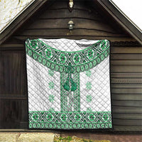 Ukraine Quilt Traditional Braided Rope Belt Green Folk Pattern