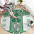 Ukraine Round Carpet Traditional Braided Rope Belt Green Folk Pattern
