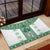 Ukraine Rubber Doormat Traditional Braided Rope Belt Green Folk Pattern