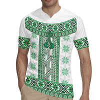 Ukraine Rugby Jersey Traditional Braided Rope Belt Green Folk Pattern