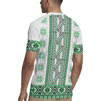 Ukraine Rugby Jersey Traditional Braided Rope Belt Green Folk Pattern