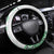 Ukraine Steering Wheel Cover Traditional Braided Rope Belt Green Folk Pattern