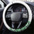 Ukraine Steering Wheel Cover Traditional Braided Rope Belt Green Folk Pattern