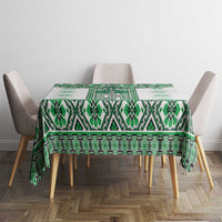 Ukraine Tablecloth Traditional Braided Rope Belt Green Folk Pattern