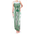Ukraine Tank Maxi Dress Traditional Braided Rope Belt Green Folk Pattern