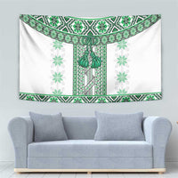 Ukraine Tapestry Traditional Braided Rope Belt Green Folk Pattern
