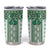 Ukraine Tumbler Cup Traditional Braided Rope Belt Green Folk Pattern