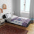 Ukraine Bedding Set Traditional Braided Rope Belt Purple Folk Pattern