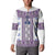 Ukraine Button Sweatshirt Traditional Braided Rope Belt Purple Folk Pattern
