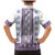 Ukraine Family Matching Mermaid Dress and Hawaiian Shirt Traditional Braided Rope Belt Purple Folk Pattern