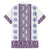 Ukraine Family Matching Short Sleeve Bodycon Dress and Hawaiian Shirt Traditional Braided Rope Belt Purple Folk Pattern