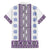Ukraine Hawaiian Shirt Traditional Braided Rope Belt Purple Folk Pattern