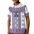 Ukraine Kid Polo Shirt Traditional Braided Rope Belt Purple Folk Pattern