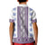 Ukraine Kid Polo Shirt Traditional Braided Rope Belt Purple Folk Pattern