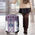 Ukraine Luggage Cover Traditional Braided Rope Belt Purple Folk Pattern