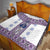 Ukraine Quilt Traditional Braided Rope Belt Purple Folk Pattern