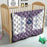 Ukraine Quilt Traditional Braided Rope Belt Purple Folk Pattern