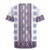 Ukraine Rugby Jersey Traditional Braided Rope Belt Purple Folk Pattern