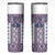 Ukraine Skinny Tumbler Traditional Braided Rope Belt Purple Folk Pattern