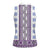 Ukraine Women Sleeveless Polo Shirt Traditional Braided Rope Belt Purple Folk Pattern