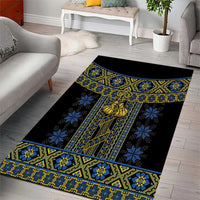 Ukraine Area Rug Traditional Braided Rope Belt Folk Pattern National Color