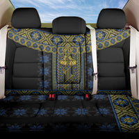 Ukraine Back Car Seat Cover Traditional Braided Rope Belt Folk Pattern National Color