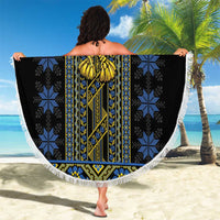 Ukraine Beach Blanket Traditional Braided Rope Belt Folk Pattern National Color