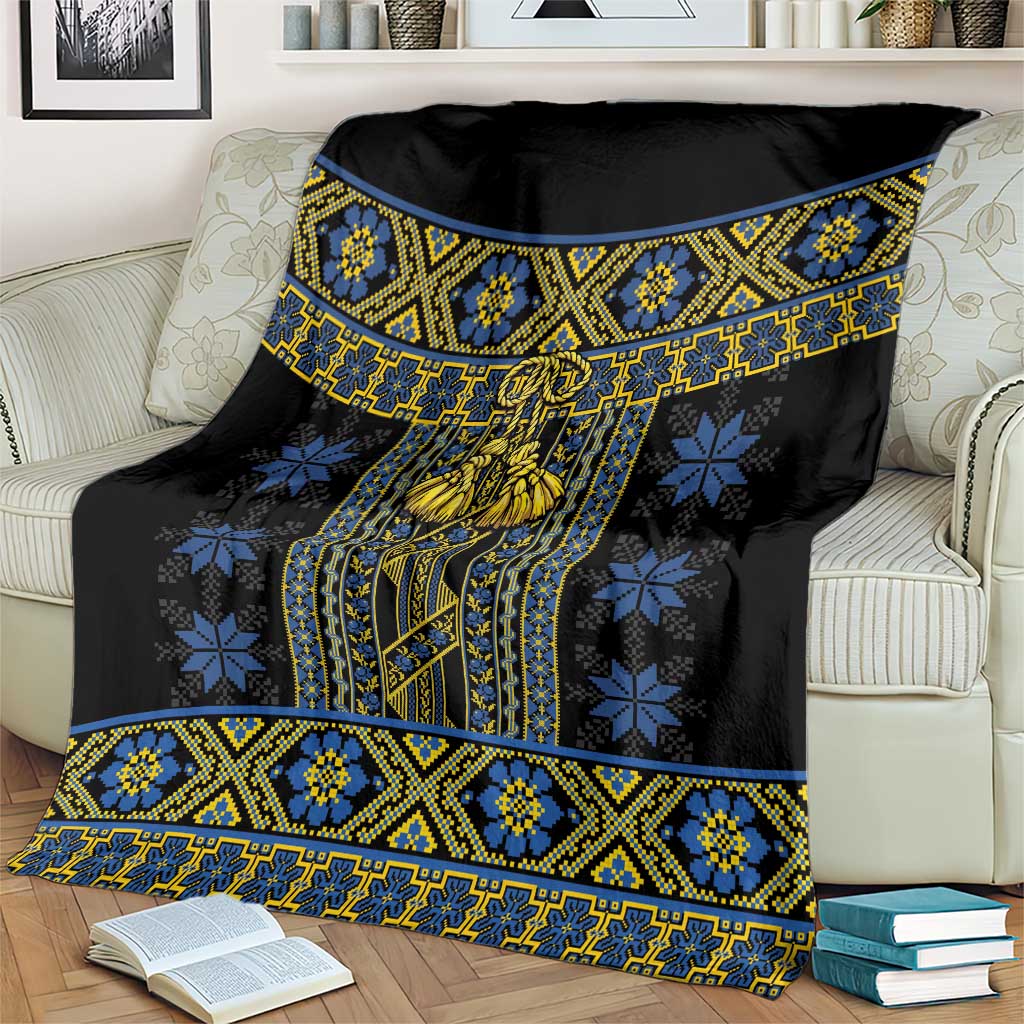 Ukraine Blanket Traditional Braided Rope Belt Folk Pattern National Color
