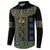 Ukraine Button Sweatshirt Traditional Braided Rope Belt Folk Pattern National Color