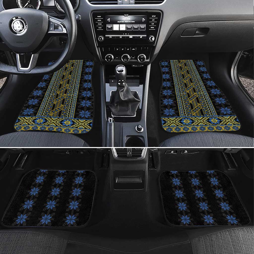 Ukraine Car Mats Traditional Braided Rope Belt Folk Pattern National Color