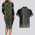 Ukraine Couples Matching Long Sleeve Bodycon Dress and Hawaiian Shirt Traditional Braided Rope Belt Folk Pattern National Color