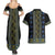 Ukraine Couples Matching Summer Maxi Dress and Hawaiian Shirt Traditional Braided Rope Belt Folk Pattern National Color
