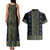 Ukraine Couples Matching Tank Maxi Dress and Hawaiian Shirt Traditional Braided Rope Belt Folk Pattern National Color