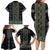 Ukraine Family Matching Long Sleeve Bodycon Dress and Hawaiian Shirt Traditional Braided Rope Belt Folk Pattern National Color