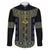Ukraine Family Matching Puletasi and Hawaiian Shirt Traditional Braided Rope Belt Folk Pattern National Color