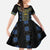 Ukraine Family Matching Summer Maxi Dress and Hawaiian Shirt Traditional Braided Rope Belt Folk Pattern National Color
