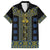 Ukraine Family Matching Summer Maxi Dress and Hawaiian Shirt Traditional Braided Rope Belt Folk Pattern National Color
