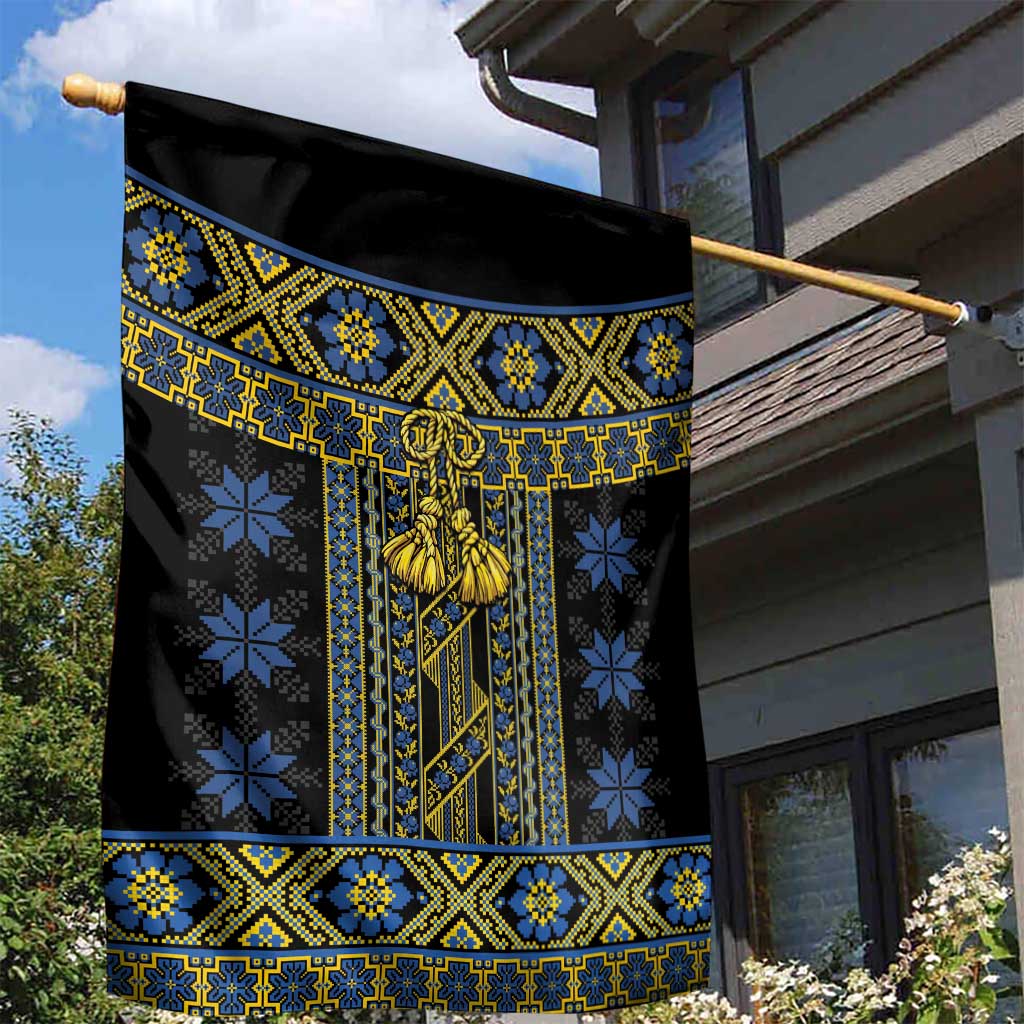 Ukraine Garden Flag Traditional Braided Rope Belt Folk Pattern National Color