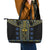 Ukraine Leather Tote Bag Traditional Braided Rope Belt Folk Pattern National Color